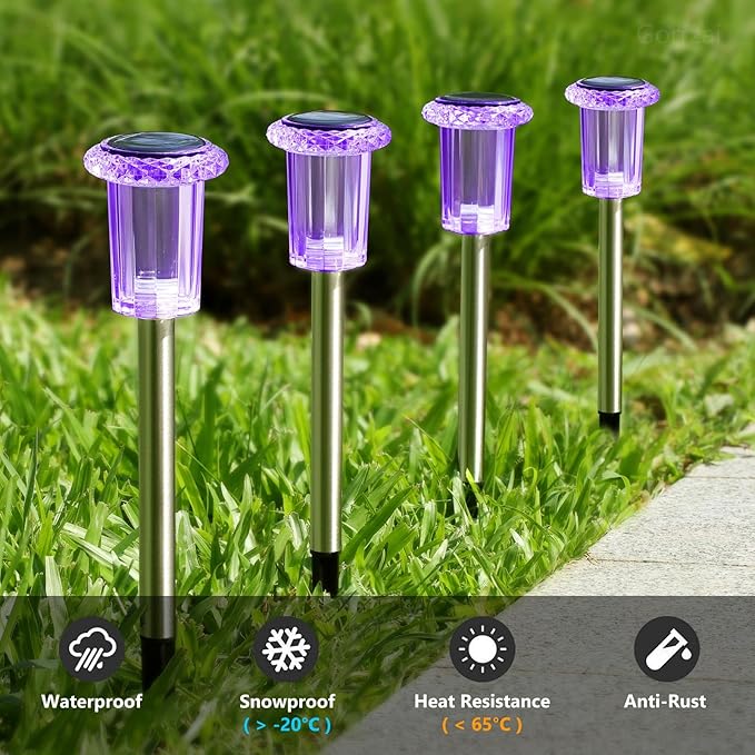 Solar Pathway Lights 15-Pack, Driveway LED