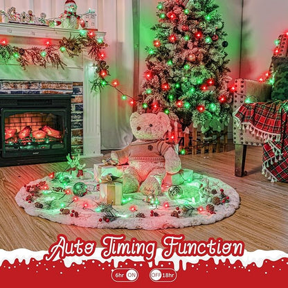 Christmas Fairy Lights 4-Pack, 66ft 200 LED Battery Twinkle Lights