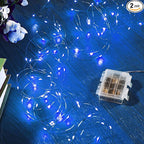 2-Pack Christmas String Lights, 4ft Waterproof Twinkle Lights