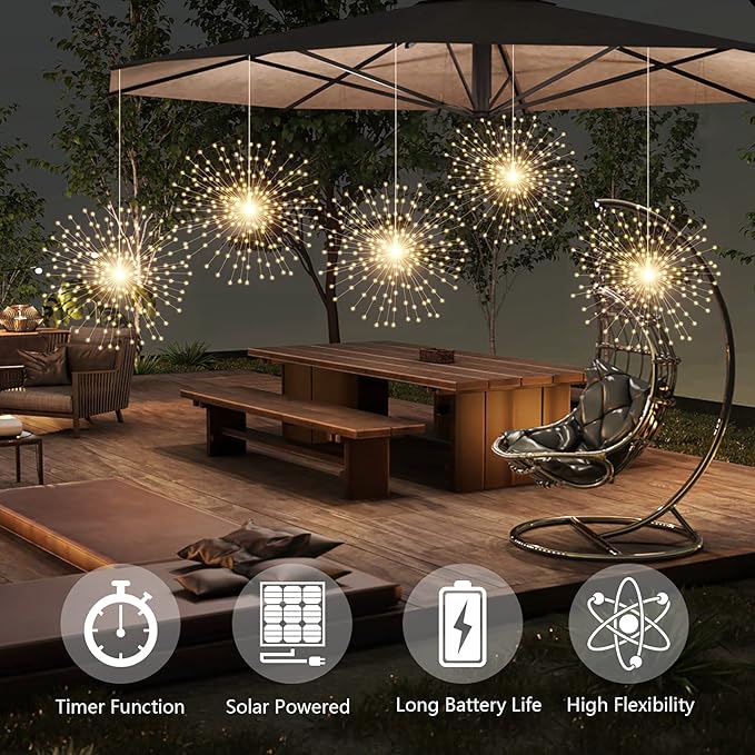 Warm White Outdoor Edison String Lights, Weatherproof
