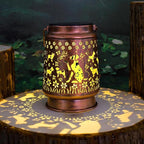 Solar Dog Lanterns, Backyard Hanging LED Decor