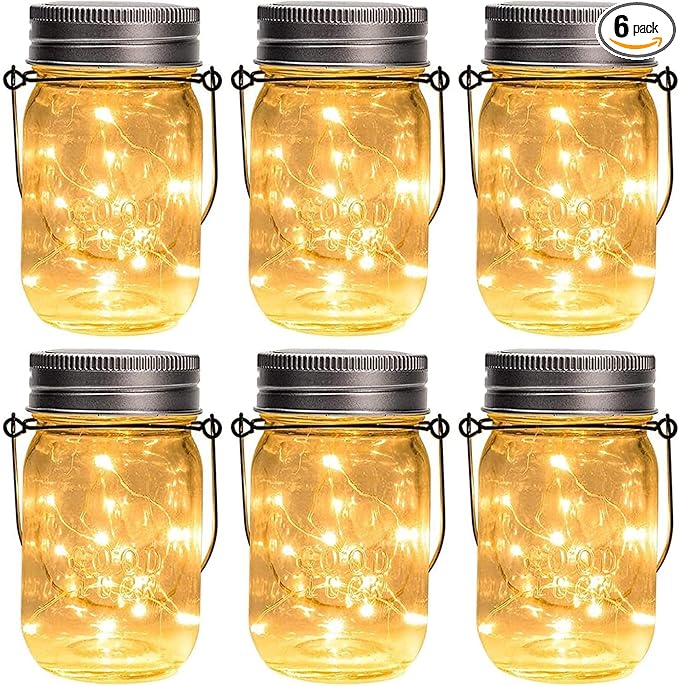 6-Pack LED Patio String Lights, Waterproof Outdoor