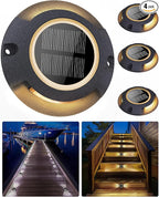 4-Pack Solar Dock Lights, Outdoor LED
