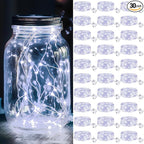 30-Pack 7ft Christmas LED String Lights, Waterproof Timer Lights