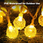 Warm White Porch String Lights, 17ft Weatherproof LED
