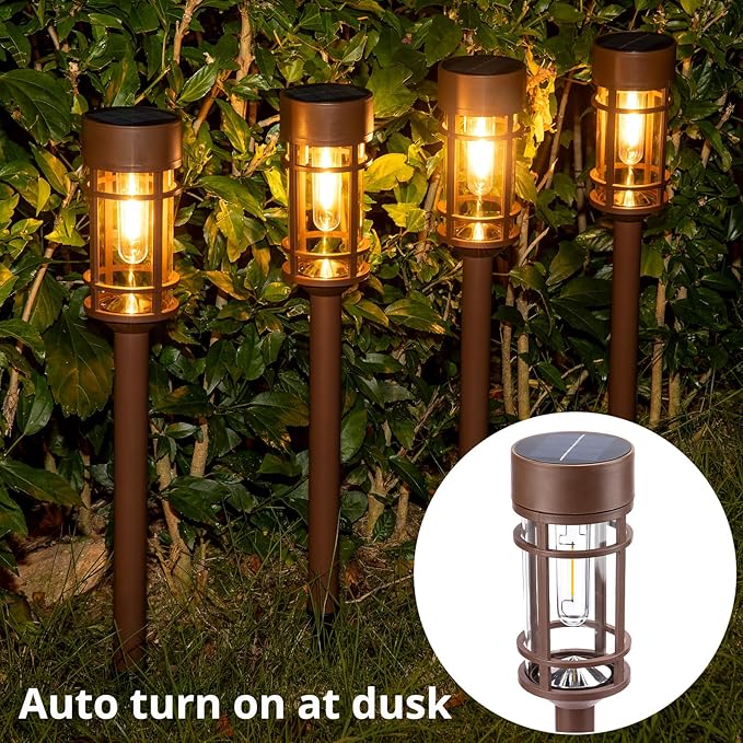 Solar Pathway Lights 8-Pack, Garden LED