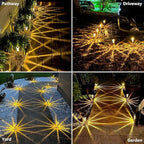 15-Pack Warm White Solar Path Lights, Outdoor Yard LED