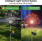 Solar Walkway Path Lights 2-Pack, Waterproof
