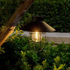 2-Pack Classic Backyard Solar Lanterns for Porch, Waterproof LED