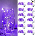 Christmas Porch String Lights 12-Pack, 7ft 20 LED Waterproof