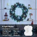 4-Pack 5ft Christmas LED String Lights, Waterproof Timer Lights