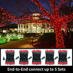 Christmas Twinkle Lights, 20ft Waterproof for Yard