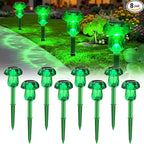 8-Pack Solar Landscape Lights for Driveway