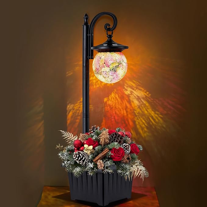 Post Lighting Fixture for Outdoor Posts, Black Waterproof