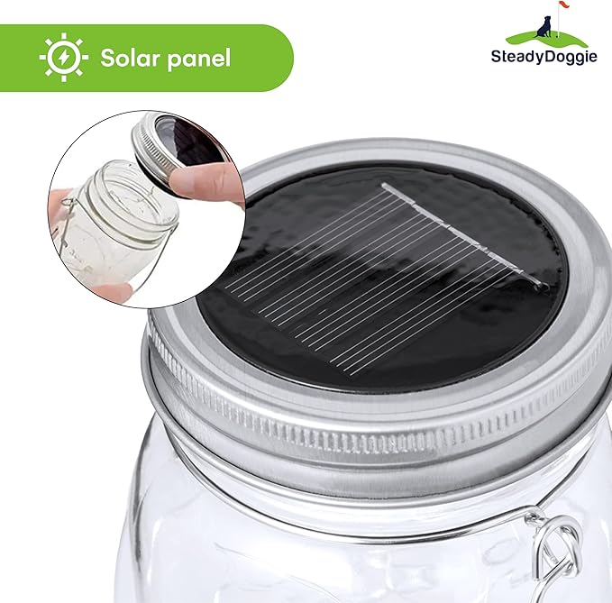 Hanging Solar Lantern Set, Metal Patio Lighting