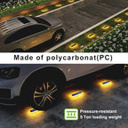 Solar Step Lights 4-Pack, Waterproof Wall