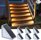 Sleek Solar Patio Lights 6-Pack, LED