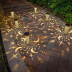 6-Pack Copper Solar Path Lights, Outdoor Walkway LED