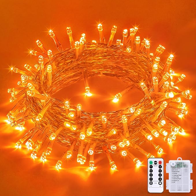 Christmas String Lights, 33ft 100 LED Waterproof Twinkle Lights