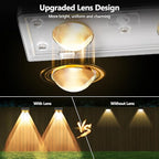 12-Pack Yard Solar Lights, Waterproof LED