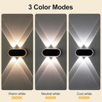 Solar Multi-Color Step Lights 8-Pack, Waterproof Wall