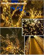 Christmas Backyard String Lights 2-Pack, 180ft 500 LED Waterproof