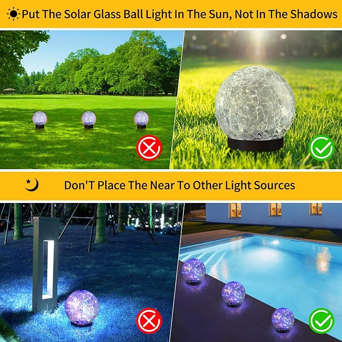 Solar Path Lights, Outdoor Garden LED