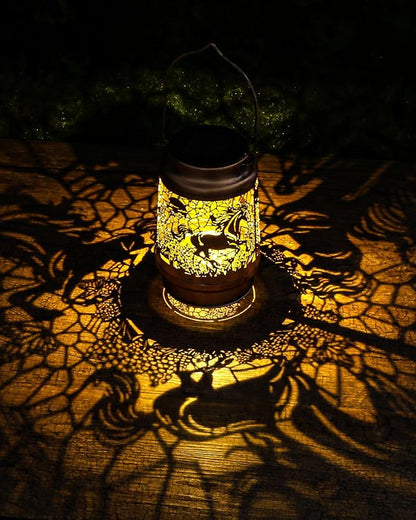 Horse Gifts for Women - Waterproof Outdoor Solar Lantern Decor Hanging Metal Lighting Lights Garden Patio Yard Lawn Pouch Decorations Cool Birthday Gift for Horses Lovers Mom Grandma Friend