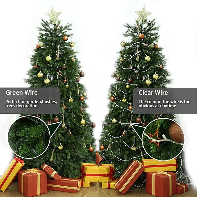 Christmas Porch String Lights, 66ft 200 LED Waterproof