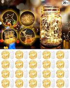 20-Pack 20 LED Christmas Twinkle Lights, 3ft Waterproof for Yard