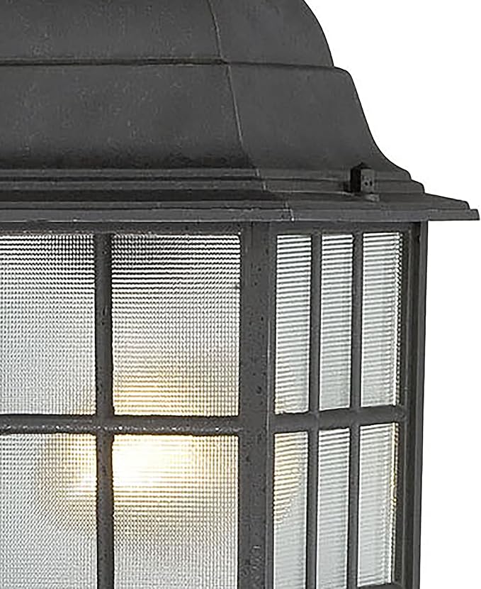 Nuvo Lighting 60/4913 Adams One Light Hanging Lantern 100 Watt A19 Max. Frosted Glass Textured Black Outdoor Fixture