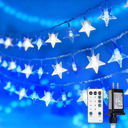 33ft Christmas LED String Lights, Waterproof Timer Lights