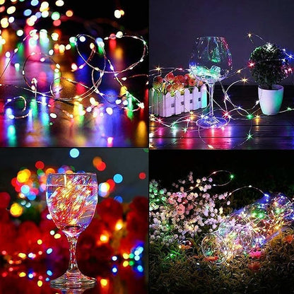 30-Pack 7ft Christmas LED String Lights, Waterproof Timer Lights