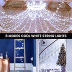 Christmas Fairy Lights 4-Pack, 132ft 400 LED Battery Twinkle Lights