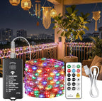 Christmas Fairy Lights, 66ft 200 LED Battery Twinkle Lights