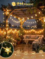 Christmas String Lights, 4ft 50 LED Waterproof Twinkle Lights