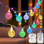 50 LED Christmas Twinkle Lights, 4ft Waterproof for Patio