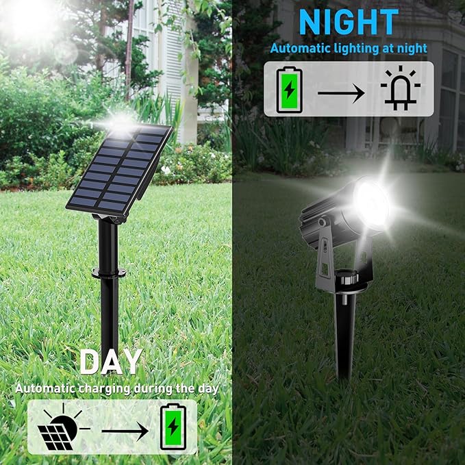 Solar Garden Spotlights, Waterproof