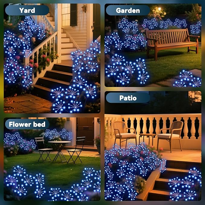 Solar Driveway Path Lights 2-Pack, Waterproof