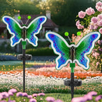 2-Pack Solar Pathway Lights, Waterproof LED Driveway Lights