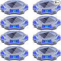 Solar Deck Lights 8-Pack, Waterproof LED