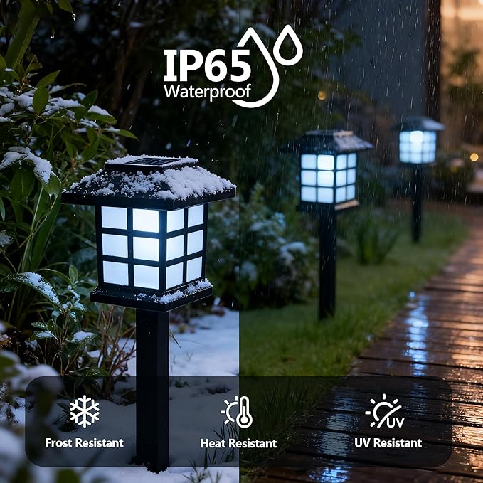 Solar Pathway Lights 10-Pack, Driveway LED