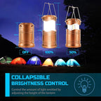 4-Pack Decorative Courtyard Solar Lanterns for Outdoor, Waterproof LED