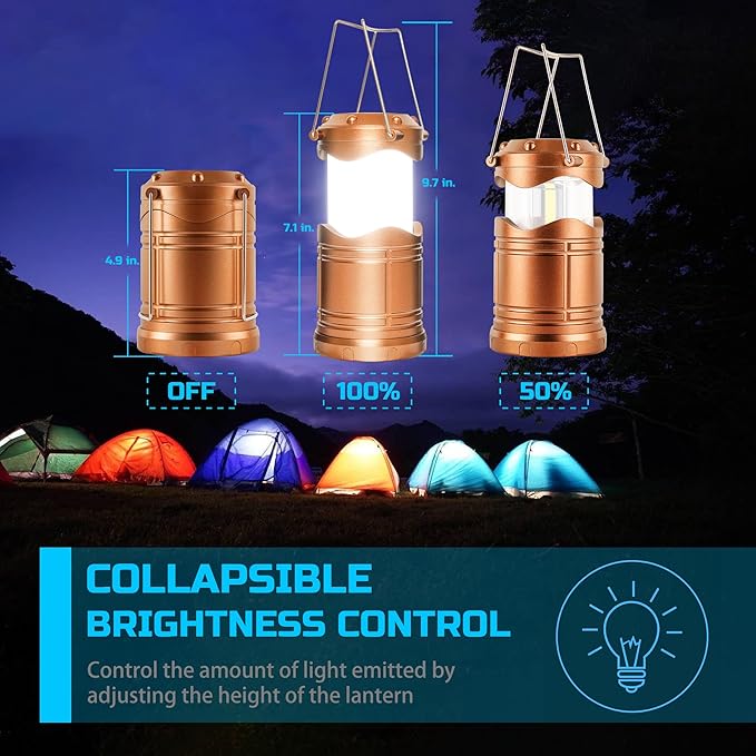 4-Pack Decorative Courtyard Solar Lanterns for Outdoor, Waterproof LED