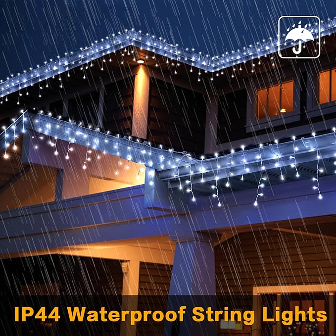 Christmas String Lights, 33ft 400 LED Waterproof Twinkle Lights