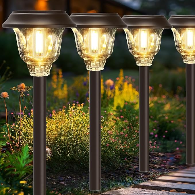 6-Pack Solar Landscape Lights for Garden