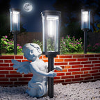 6-Pack IP65 Solar Landscape Lights for Driveway