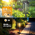 Solar Driveway Path Lights 8-Pack, IP65 Waterproof