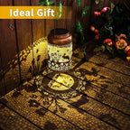 Classic Rabbit Solar Lanterns for Patio, Waterproof LED