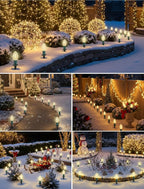 Warm White Solar Path Lights, Outdoor Garden LED